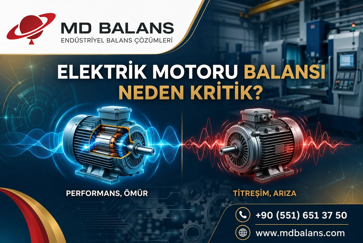 Elektrik Motoru Balansı Neden Kritik